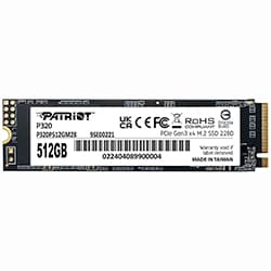 SSD Patriot M.2 512GB P320 NVMe