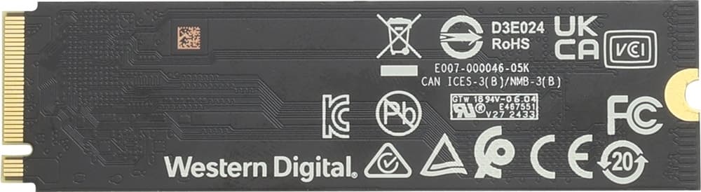 SSD Western Digital SN5000S 512GB NVMe PCIe 2230 M.2