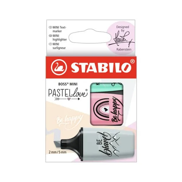 Marcador de Texto Stabilo Pastel 6 Peças