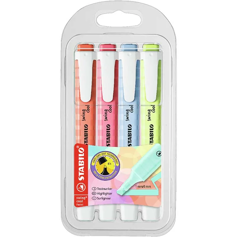 Marcador Stabilo Swing 4UN