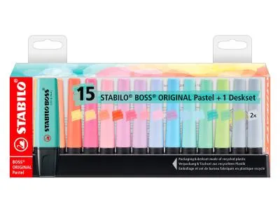 Marcador de Texto Stabilo Boss 15 Unidades