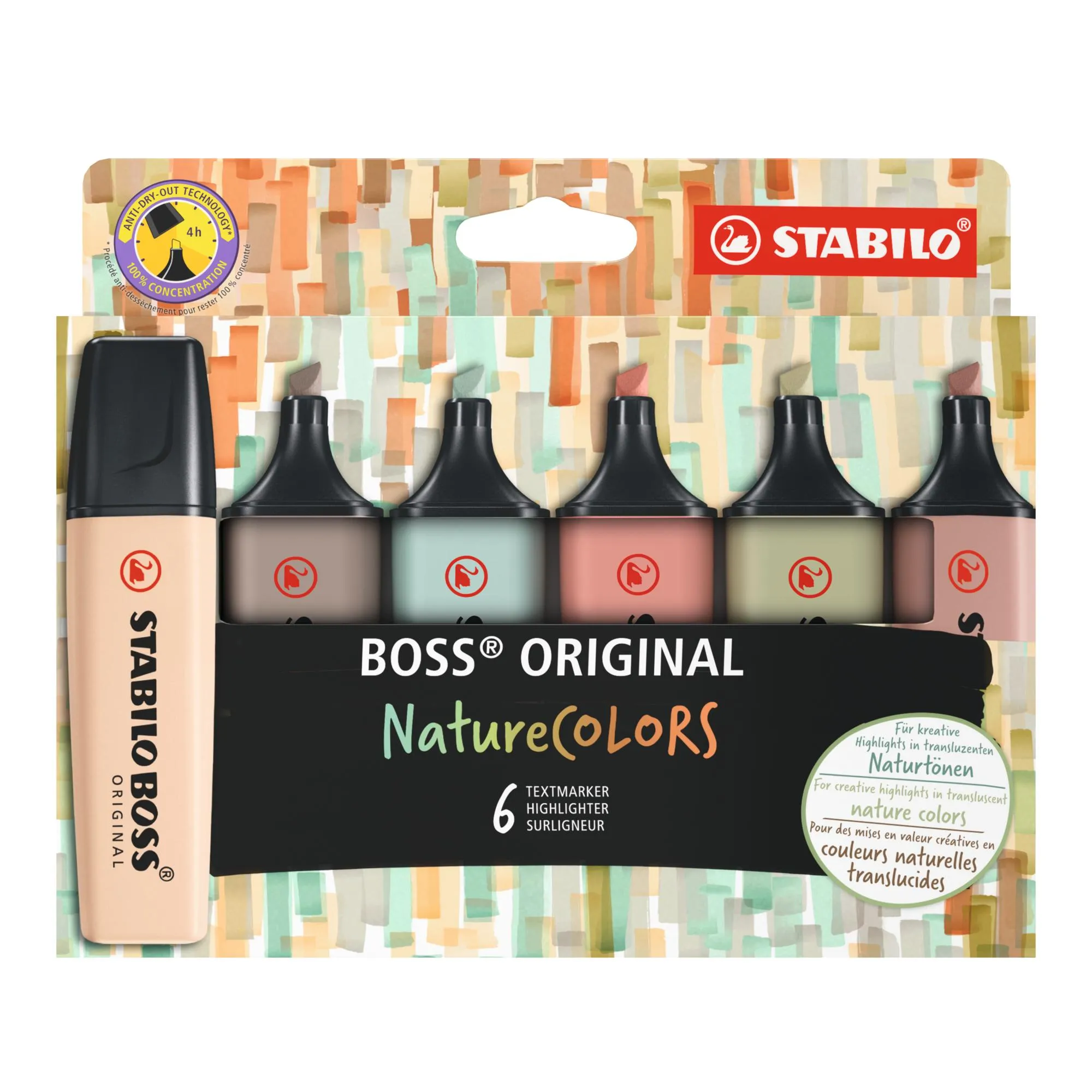 Marcador Stabilo Boss Nature Colors Estojo