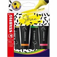 Marcador de Texto Stabilo Shine 4 Cores