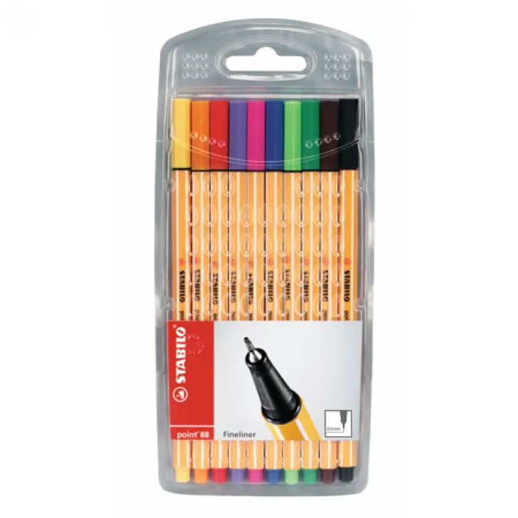 Marcador Stabilo 0.4Mm 10UN