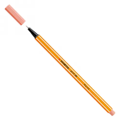 Caneta Marcador Stabilo 88/26 Ponta Fina Apricot