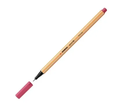 Marcador Fino Stabilo 88/49 Vermelho Morango