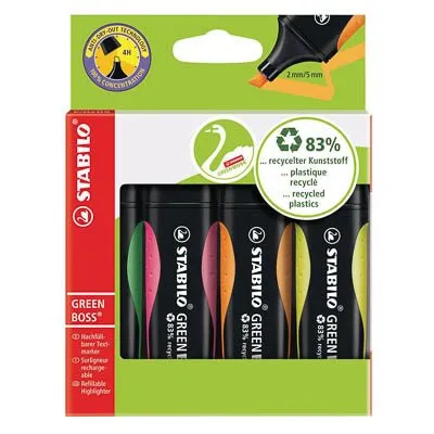 Marcador de Destaque Stabilo Boss Neon 4 Peças