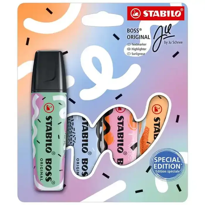 Marcador Stabilo Boss 70/4-1 Pastel 6 Peças