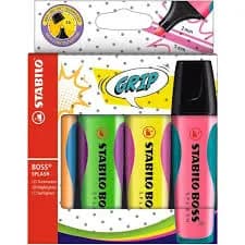 Marcador Stabilo Boss Splash 75/4 4 Peças