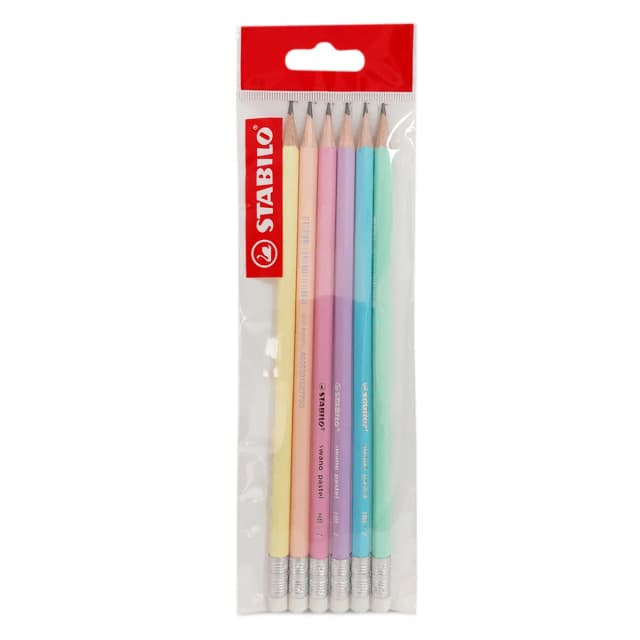 Lápis de Papel Stabilo Pastel 6 Peças