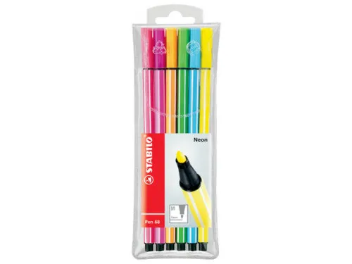 Marcador Neon Stabilo Pen 6806-1 6 Peças
