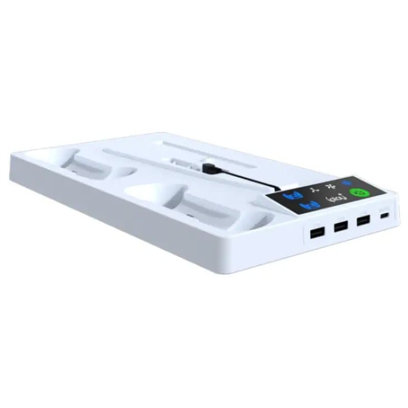 Suporte para Ps5 com Cooler, Porta-Headset e Carregador para 2 Controles iPlay