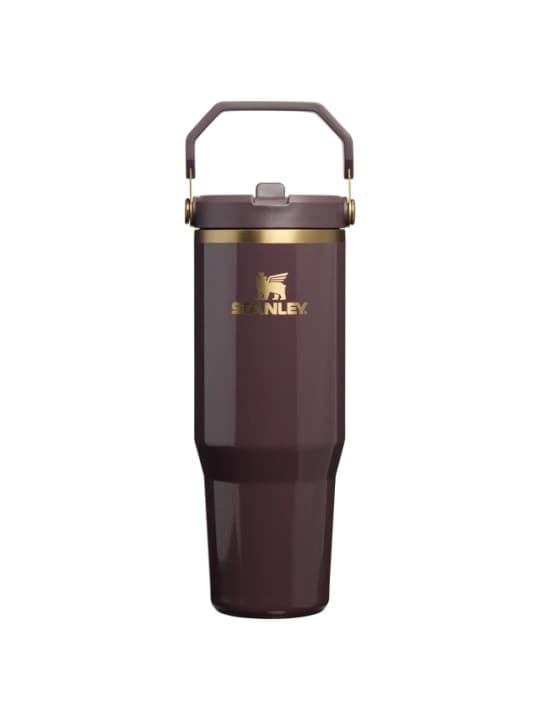 Garrafa Térmica Stanley Termo Termico Flip Straw Tumbler 887ml Fig Gloss
