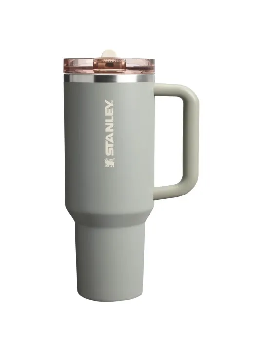 Vaso Stanley Quencher Protour com Pico 1.18L Sage Grey Vrt