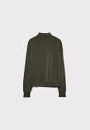 Blusa Manga Larga Feminina Stradivarius Verde Xs