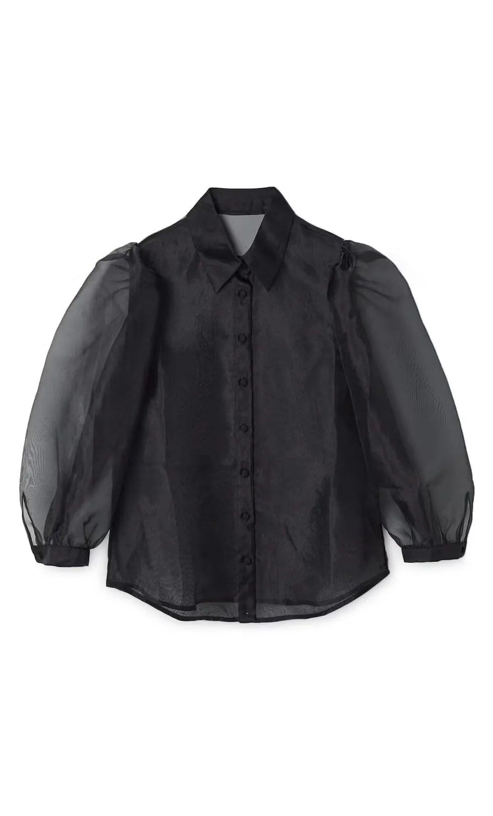 Camisa Transparente Feminina Stradivarius M