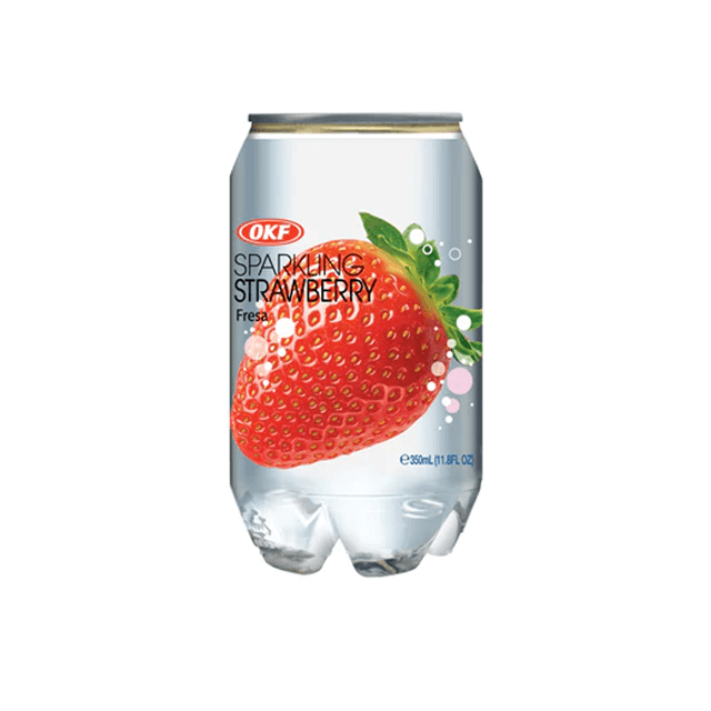 Bebida Gaseificada Okf Sparkling Strawberry Drink 350ml