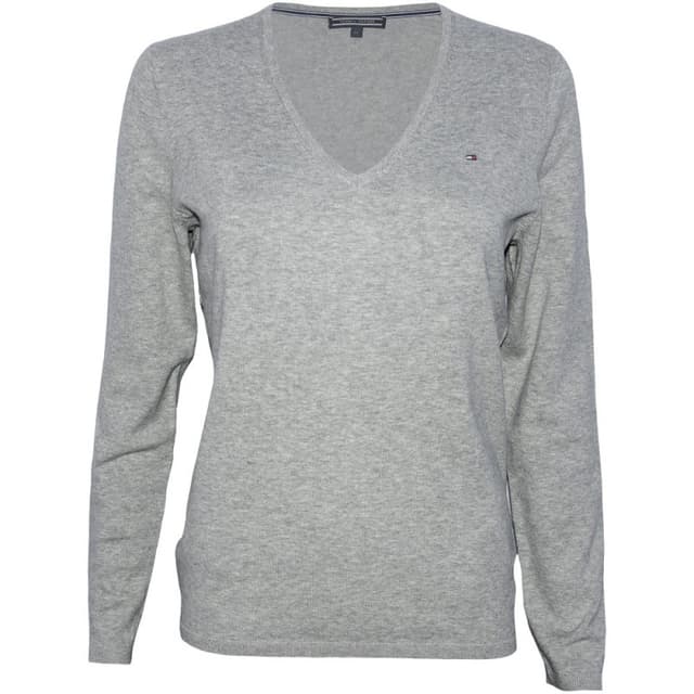Suéter Tommy Hilfiger Feminina 1M87650121-039 Tamanho L Cinza Tam. L