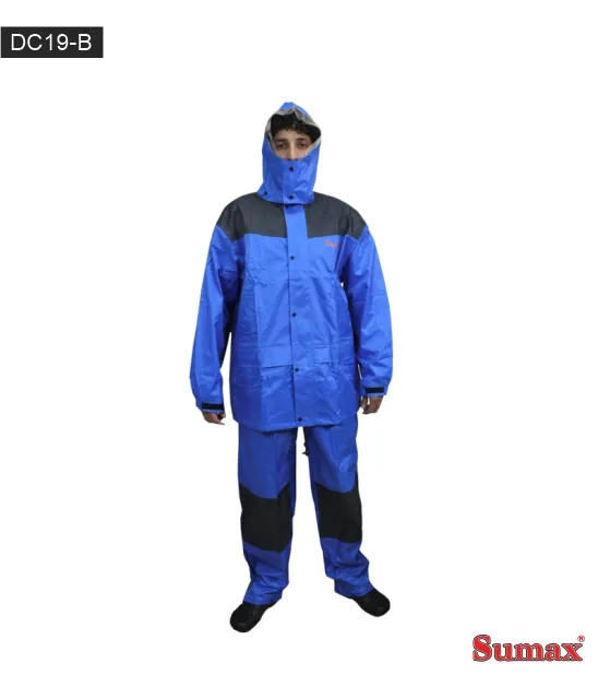 Sumax Vestuario Capa De Lluvia DC19 - com Forro Nylon L Azul