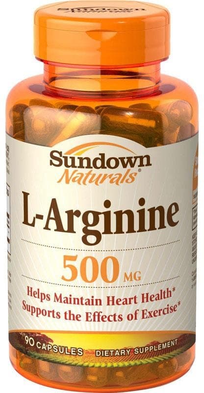 L-Arginina 500MG 90 Cápsulas Sundown Naturals