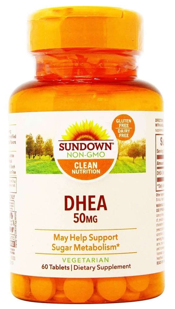Suplemento Dhea 50MG (60 Tabletes) Sundown Naturals