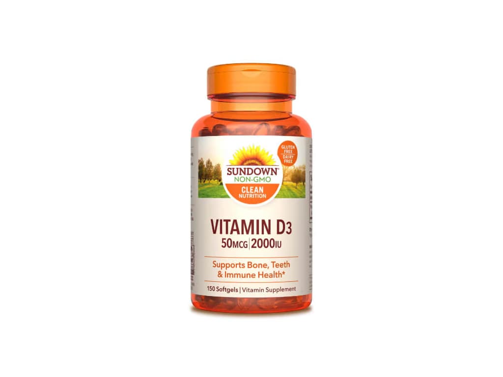 Vitamina D3 Sundown 50 Mcg 2000 Iu 150 Softgel