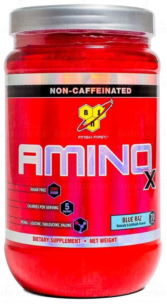 Suplemento Bsn Amino X Blue Raz Descafeinado 435 Gr