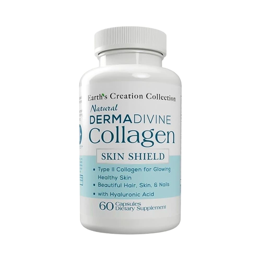 Suplemento Earth's Creation Dermadivine Collagen Skin 1000MG 60 Cápsulas