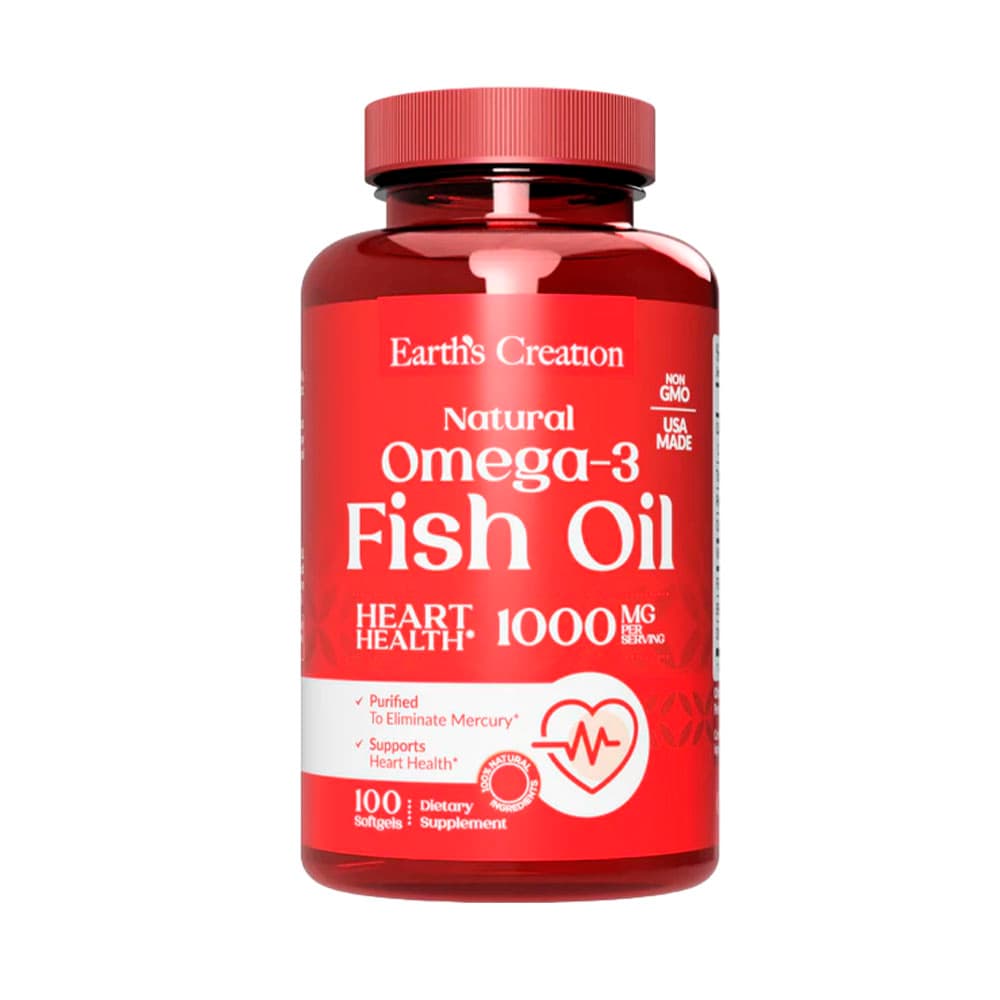 Suplemento Earth's Creation Omega-3 1000MG 100 Cápsulas