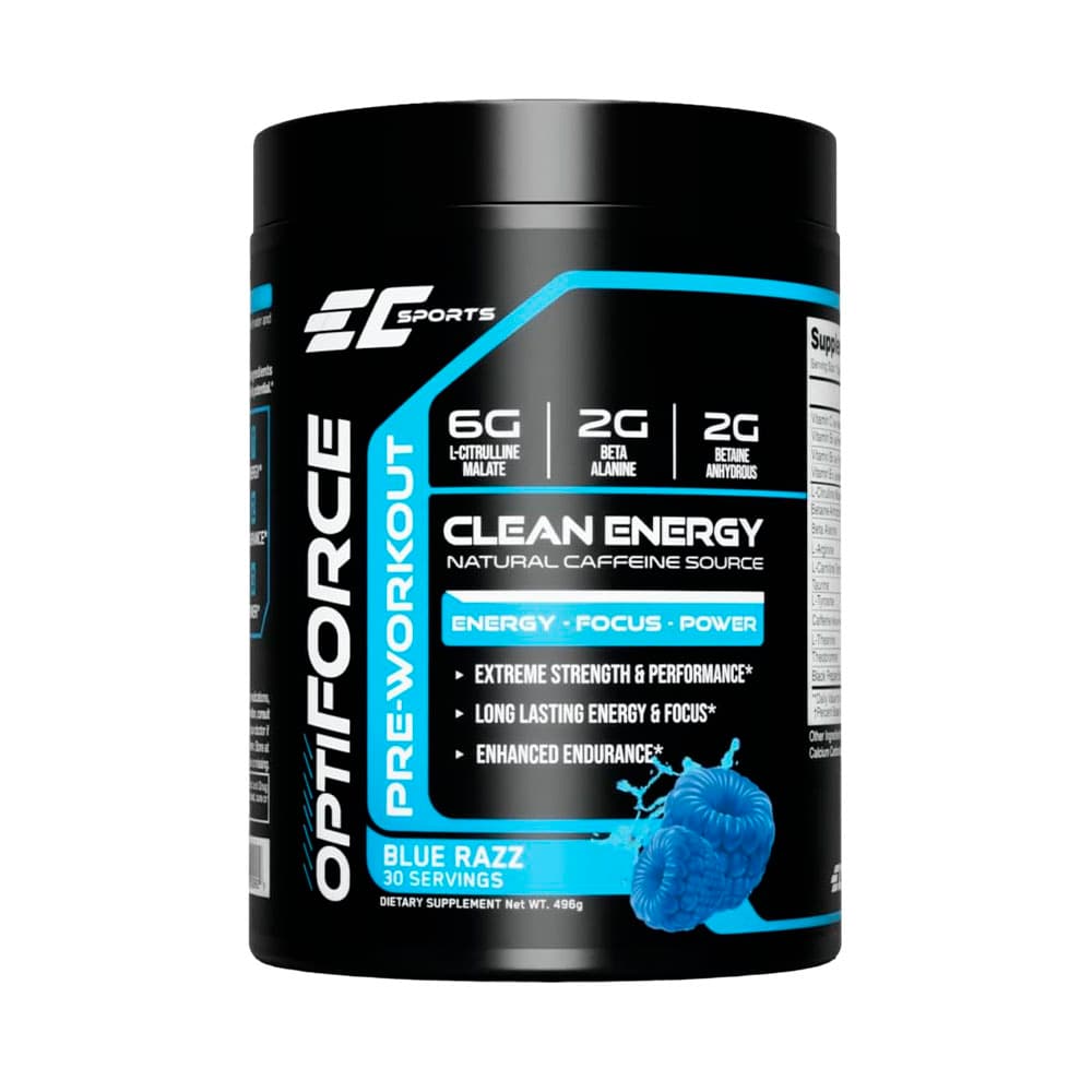 Suplemento Pré-Treino Ec Sports OptiForce Ice Blue 300G