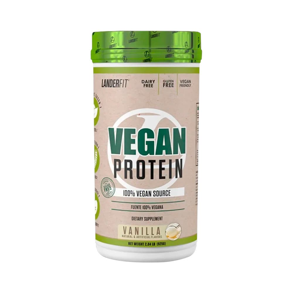 Suplemento Vegano Landerfit 100% Proteína Baunilha 925G