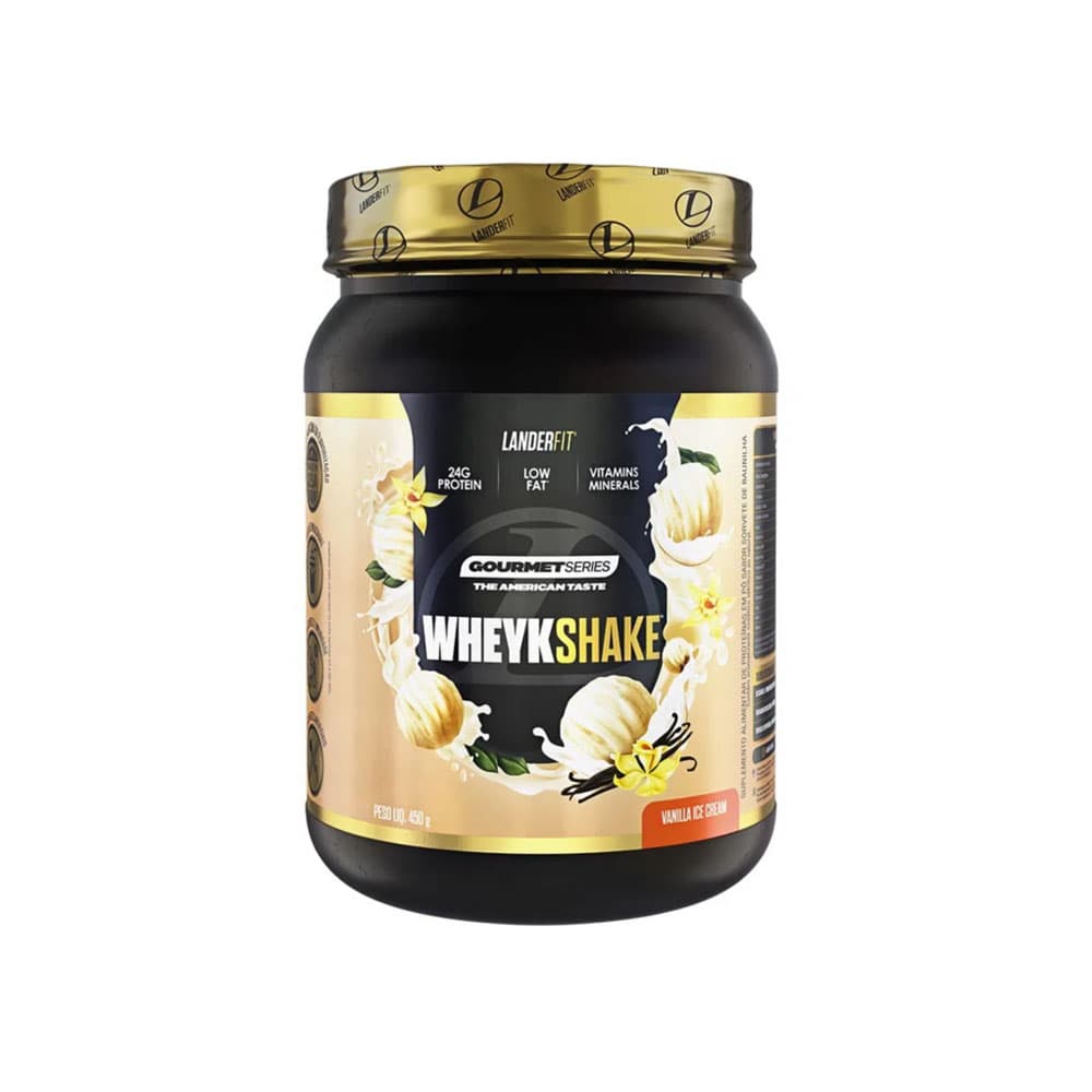 Suplemento Landerfit WheyKshak Vanilla Ice Cream 450G