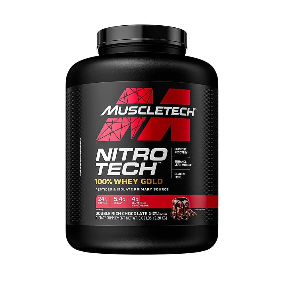 Suplemento Muscletech 100% Whey Gold Double Rich Chocolate 2.28Kg