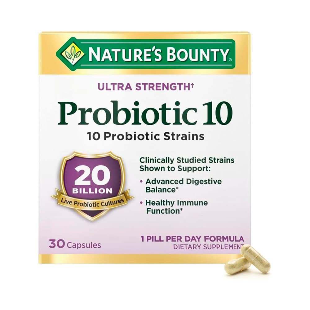 Suplemento Probiótico Nature's Bounty 10 30 Cápsulas