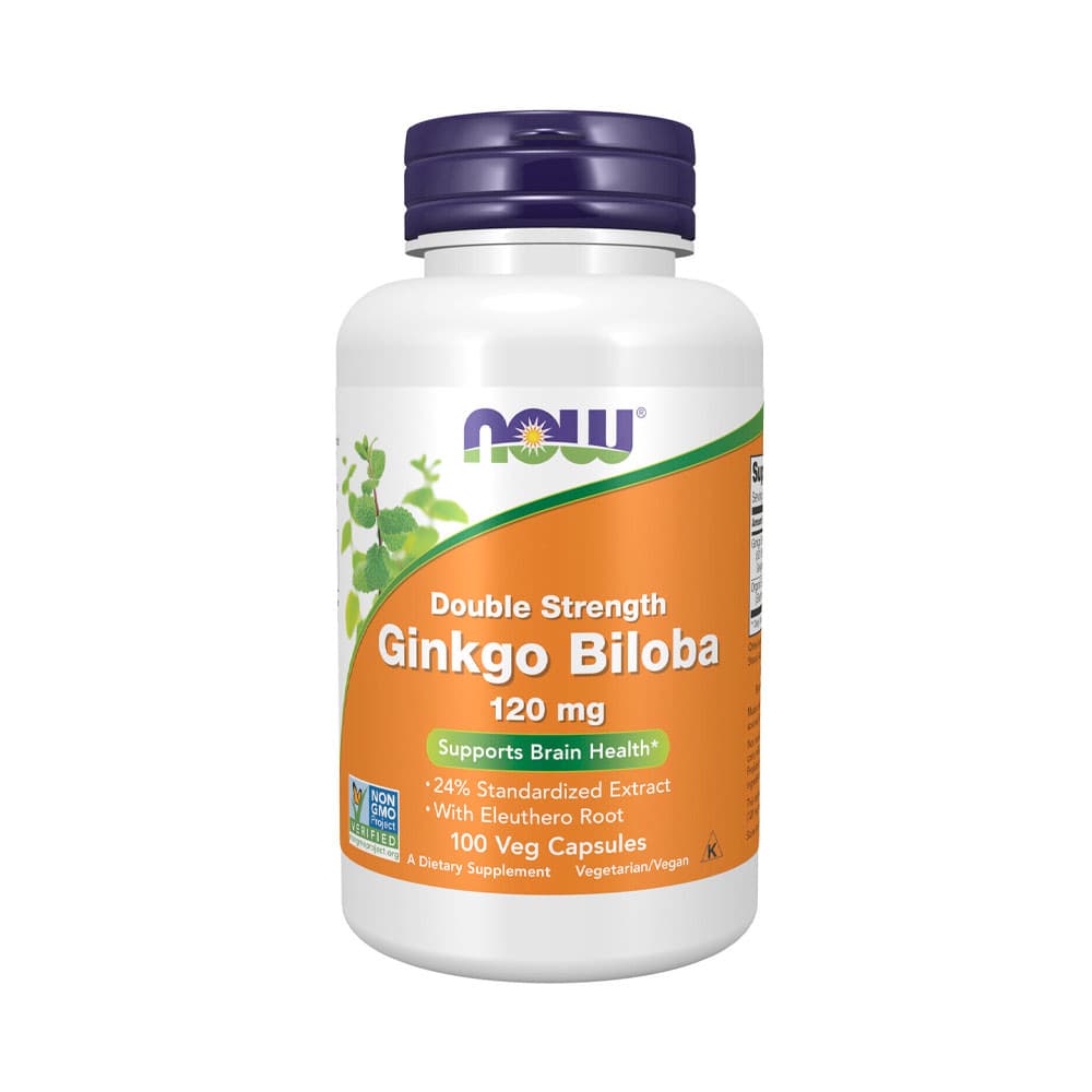 Suplemento Ginkgo Biloba 120MG 100 Cápsulas Now Sports