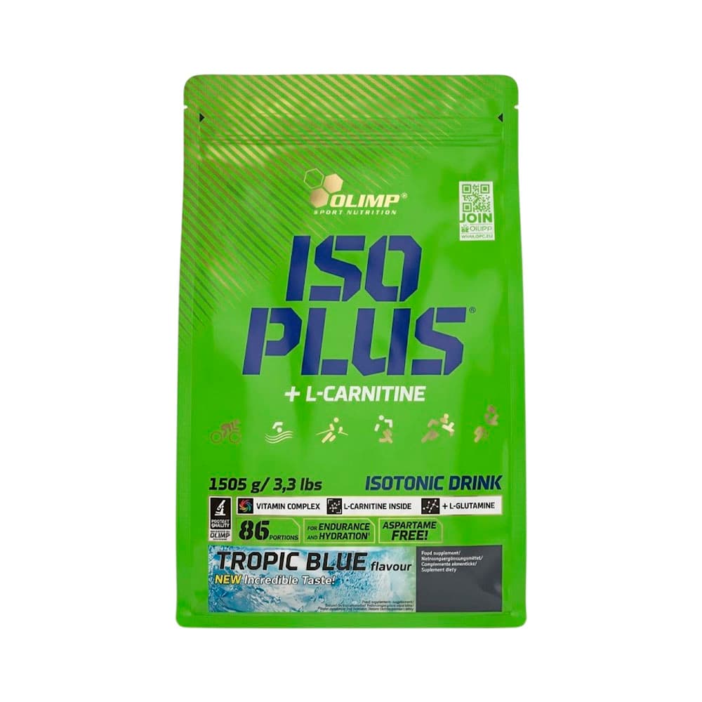 Suplemento Olimp Sport Nutrition Iso Plus + L-Carnitine Tropic Blue 1505GR