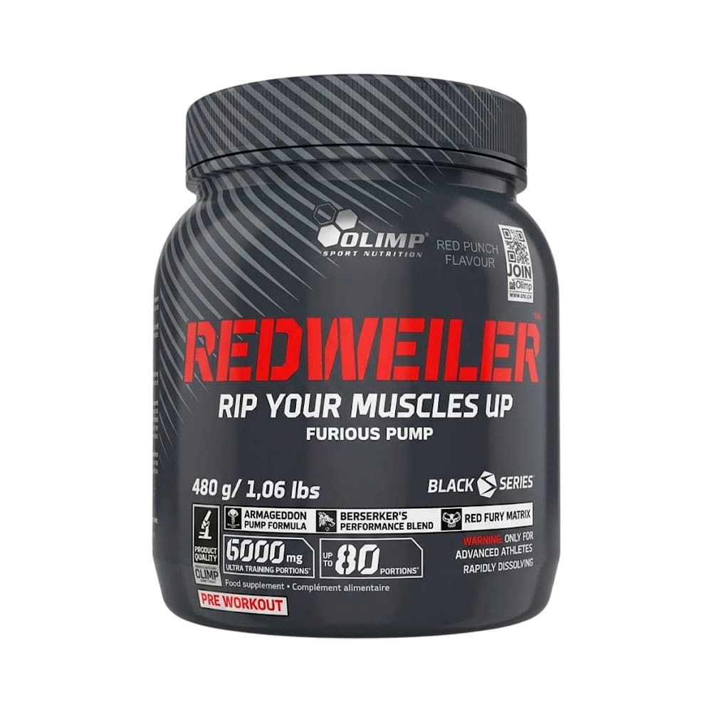 Suplemento Olimp Sport Nutrition Redweiler Pre-Workout Red Punch 480GR