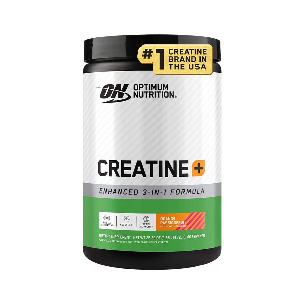 Suplemento Optimum Nutrition Creatine+ Enhanced 3-Em-1 Laranja Maracujá 720G