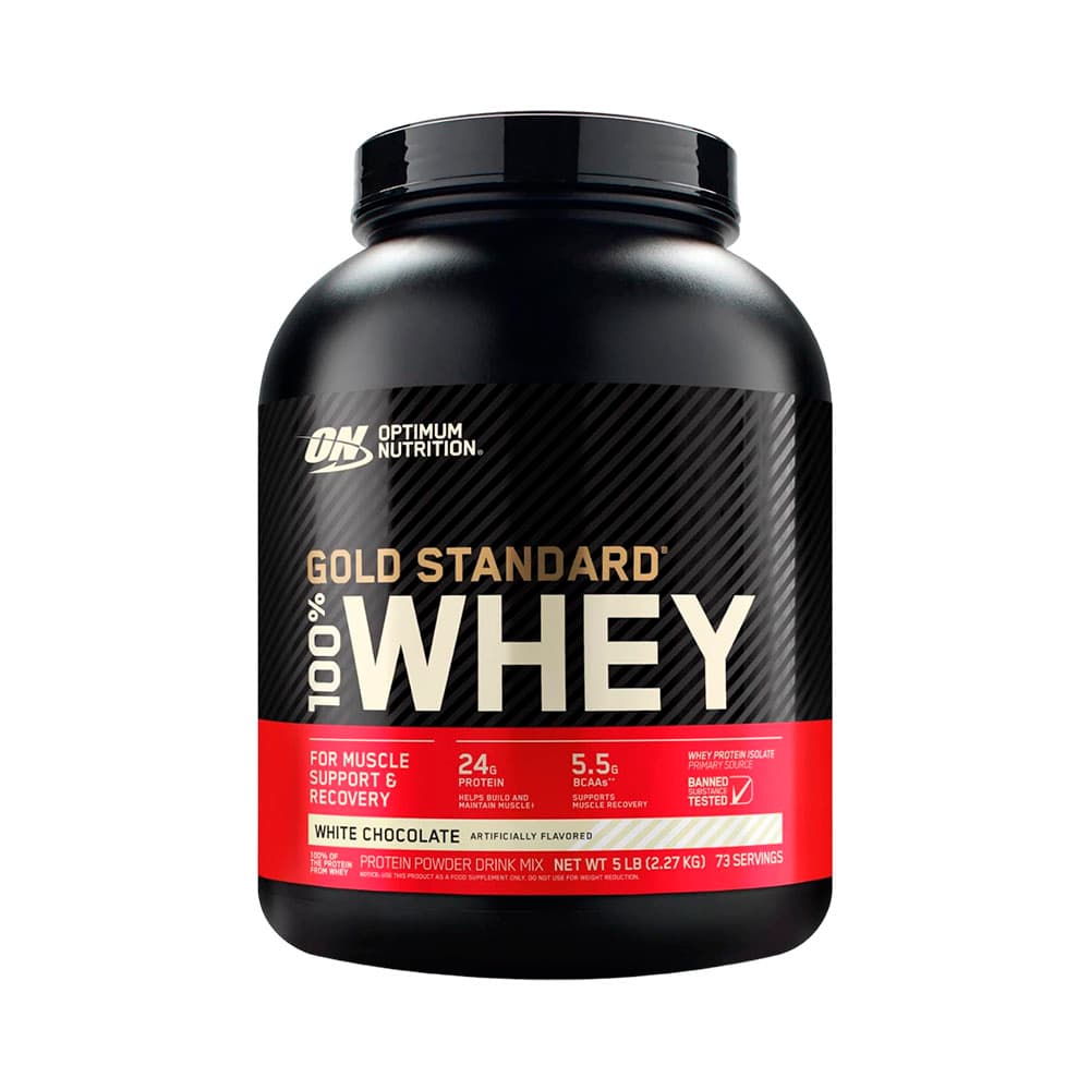 Suplemento Optimum Nutrition Gold Standard 100% Whey Chocolate Branco 2.27Kg
