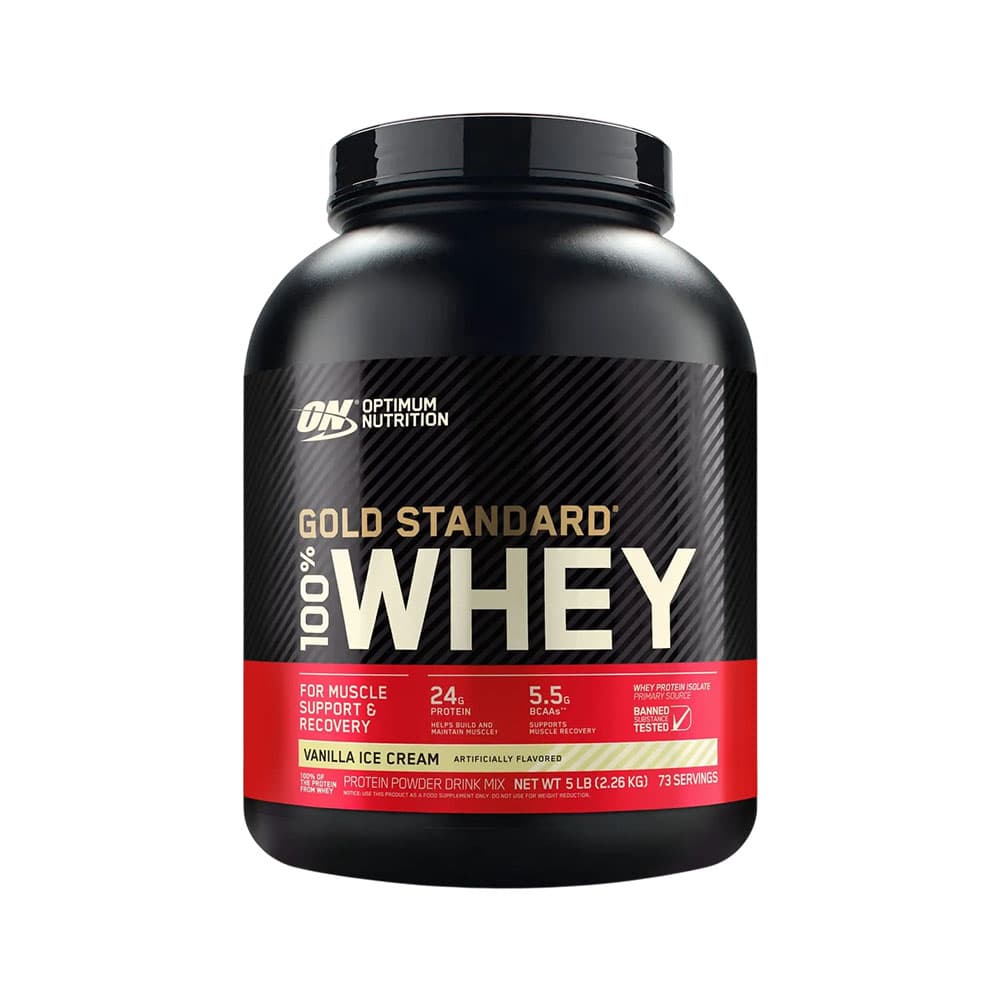 Suplemento Optimum Nutrition Gold Stantard 100% Whey Vanilla Ice Cream 2,26Kg