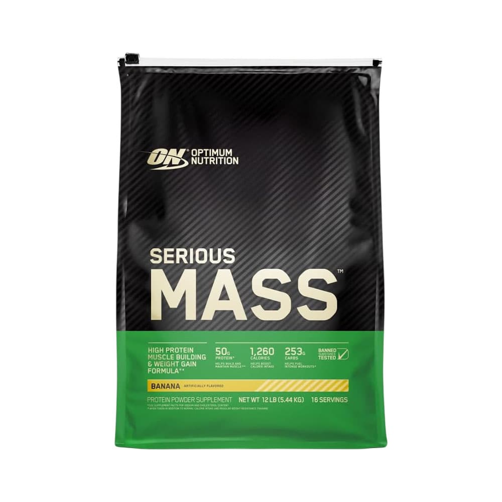 Suplemento Optimum Nutrition Serious Mass Banana 5,44Kg