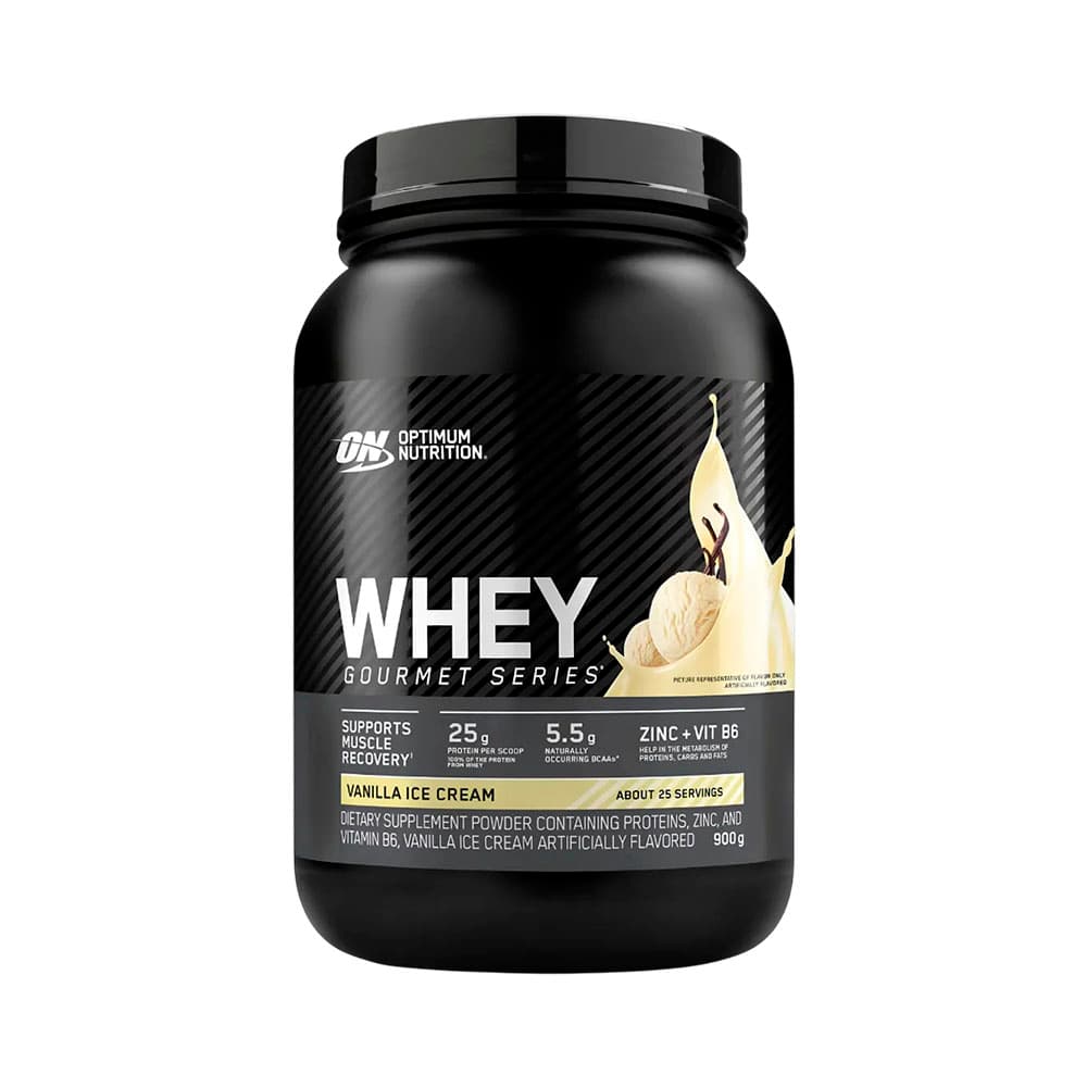 Suplemento Optimum Nutrition Whey Gourmet Series Latan Vanilla Ice Cream 900G