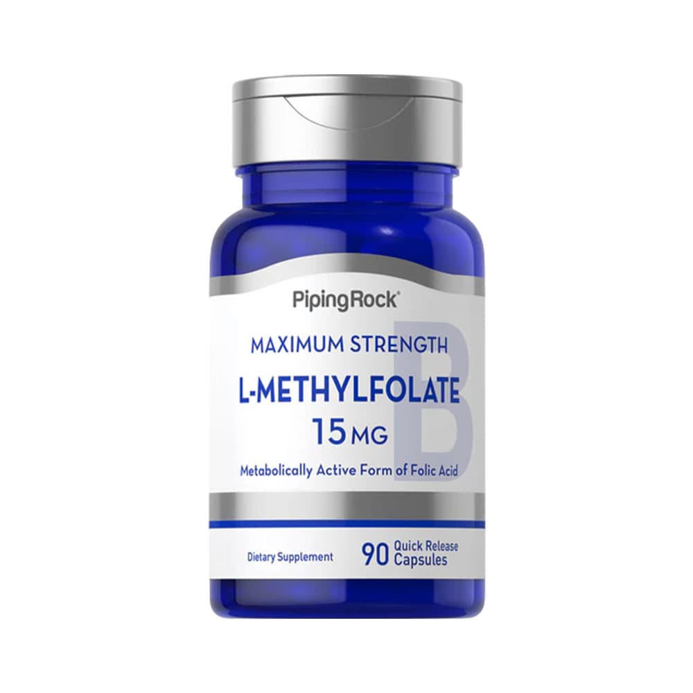 Suplemento Piping Rock L-Methylfolate 15MG 90 Cápsulas