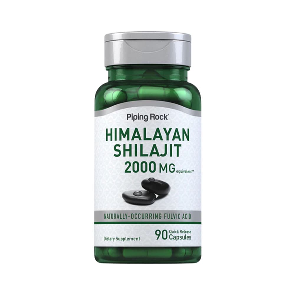 Suplemento Piping Rock Shilajit Extract 2000MG 90 Cápsulas