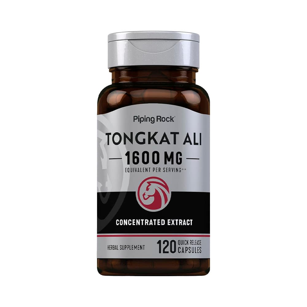 Suplemento PipingRock Tongkat Ali 1600MG 120 Cápsulas