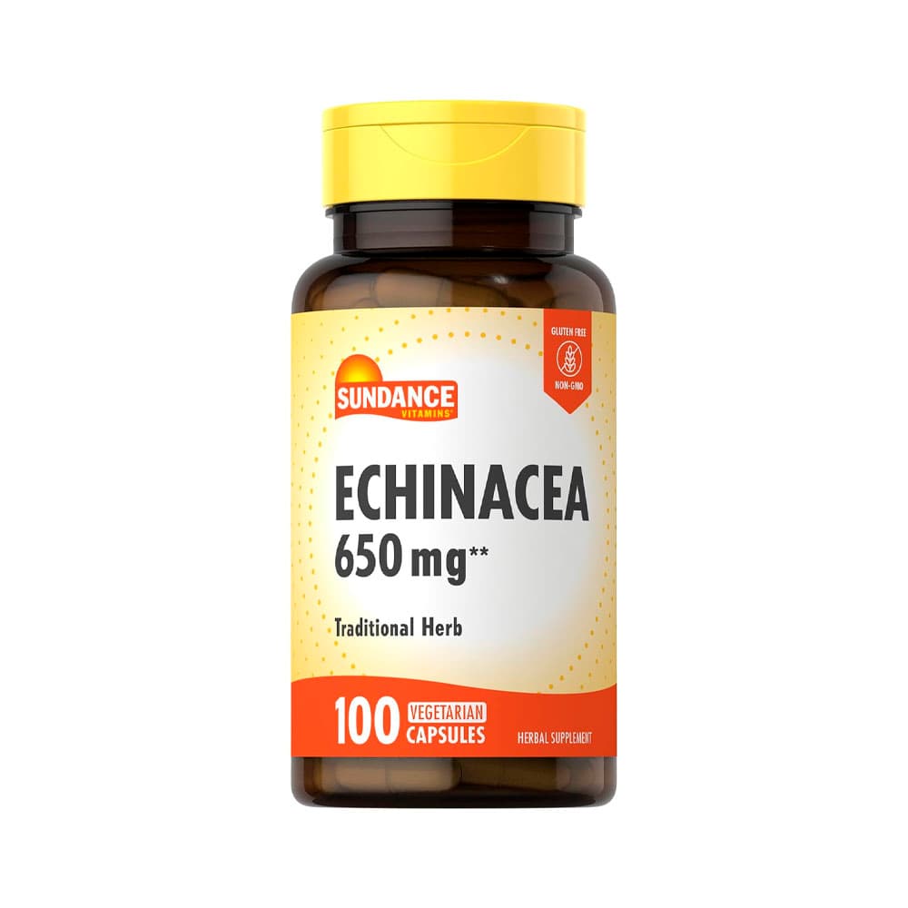 Suplemento Sundance Echinacea 650MG 100 Cápsulas