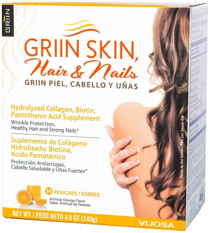 Suplemento Vitamínico Vijosa Griin Skin, Hair & Nails 14 Sachês