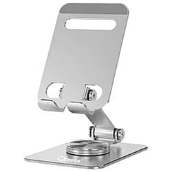 Suporte Quanta Qtsar25 Rotativo para Mesa Prata