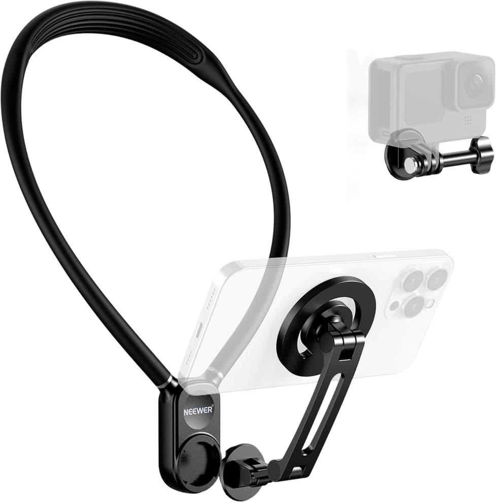 Suporte de Pescoço Magnético Neewer para Câmera de Ação e Smartphone - Gp16