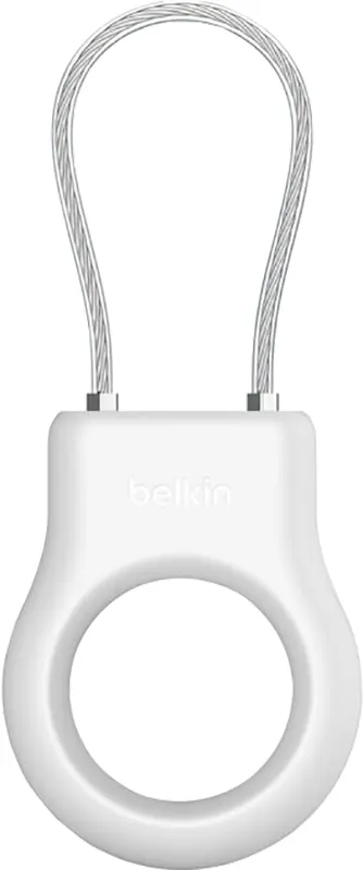 Suporte de Segurança Belkin para Apple AirTag com Cabo Metálico MSC009BTWH Branco